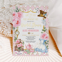 Thé de mariage floral rose Alice au pays des merve