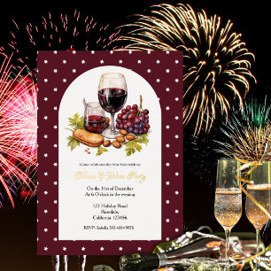 Invitation En Aluminium Thème de conception aquarelle pour le fromage et l