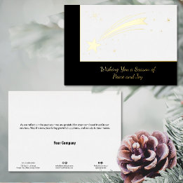 Invitation En Aluminium Tir Star Christmas Foil Business Holiday Card