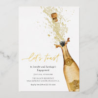 Toast Champagne Fiançailles