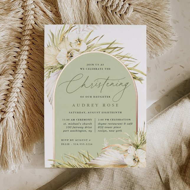 Invitation En Aluminium Tropique vintage (Créateur téléchargé)