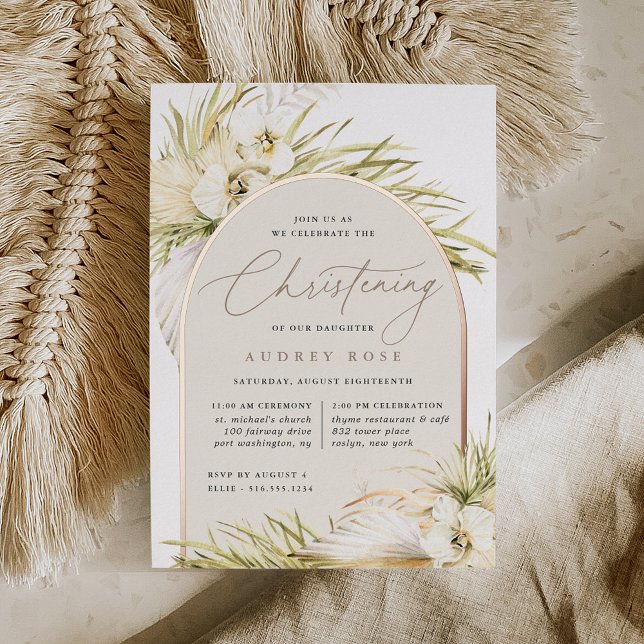 Invitation En Aluminium Tropiques vintages | Christing (Créateur téléchargé)
