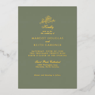 Invitation En Aluminium Tulipe Cascade feuille