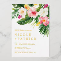 Verdure et fleurs Couples tropicaux Douche