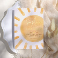 Véritable Foil Sunshine Boho Baby shower neutre ge