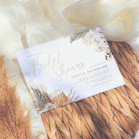 Véritable huile | Boho Orchid & Pampas Fête des ma