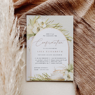 Invitation En Aluminium Vintage Tropics   Confirmation