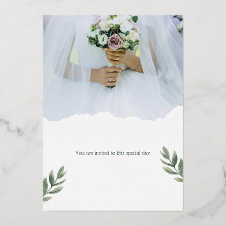 Invitation En Aluminium Vous êtes invité à ce jour spécial.