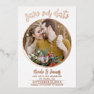 Invitation En Aluminium Vrai Aluminium Moderne Faire Part Photo Mariage