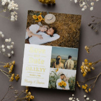 White Gold Typography Photo Collage Enregistrer La