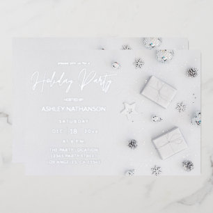 Invitation En Aluminium White Pine Holiday