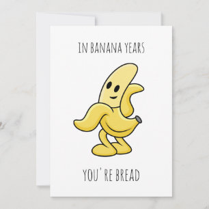 Invitation En Banana Années drôle Cadeau Anniversaire