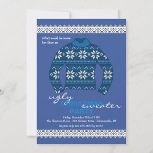 Invitation en bleu à la fête des fêtes des plus mo