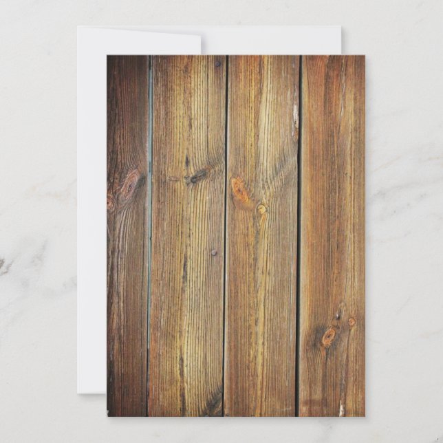 Invitation en bois vierge (Devant)