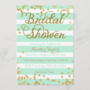 Invitation en bon état de Fête de la mariée de