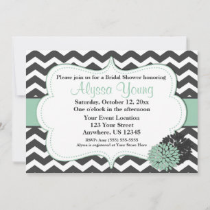 Invitation en bon état gris-foncé de Chevron