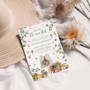 Invitation En dehors du marché   Mariage de marché de fermier