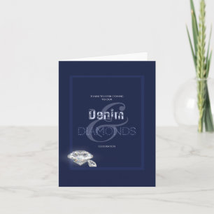 Invitation en denim et diamants