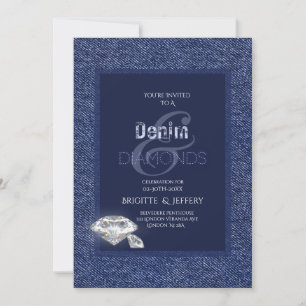 Invitation en denim et diamants