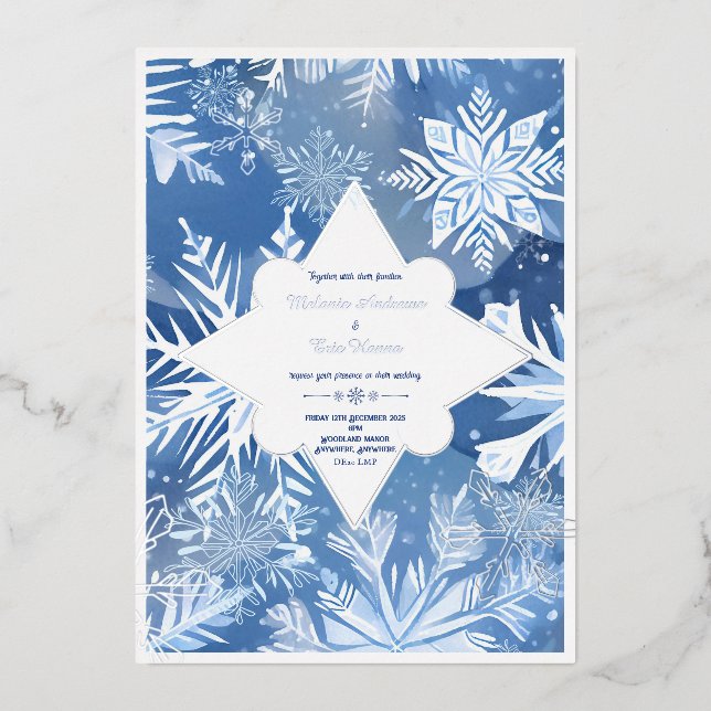 Invitation en feuille d'aluminium (Recto)