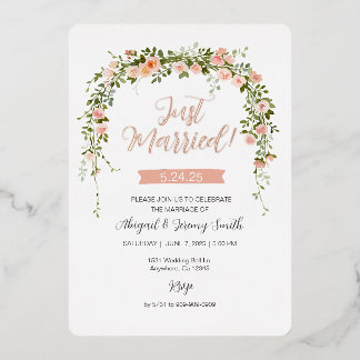 Invitation en feuille d'aluminium