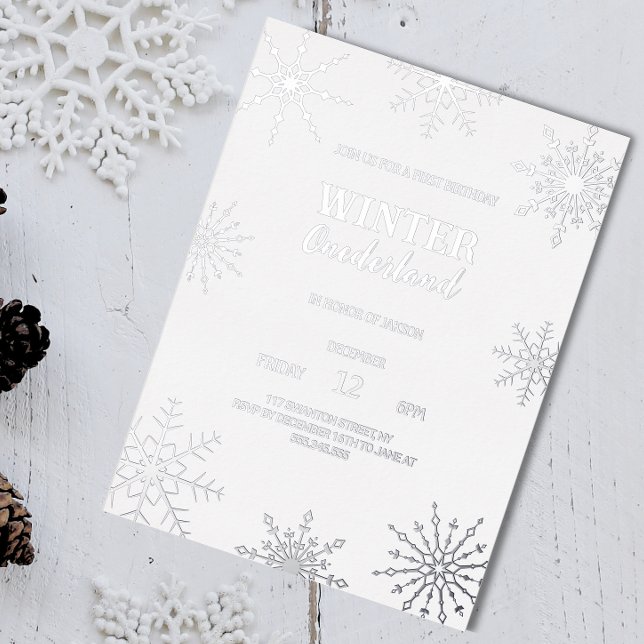 Invitation en feuille d'argent pour l'hiver Oneder (Créateur téléchargé)