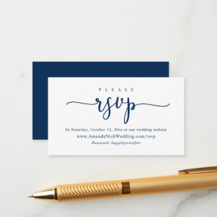 Invitation en ligne RSVP, carte de site Mariage