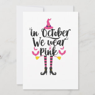 Invitation En Octobre Nous Portons Le Rose Cancer Sein Sorciè