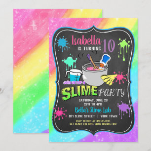 Invitation en pastel de fête d'anniversaire de