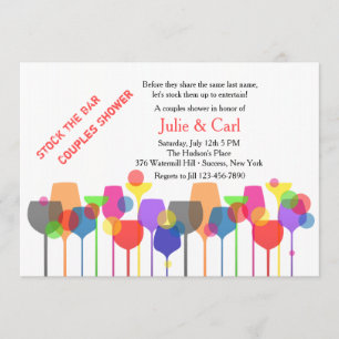 Invitation en verre de barre