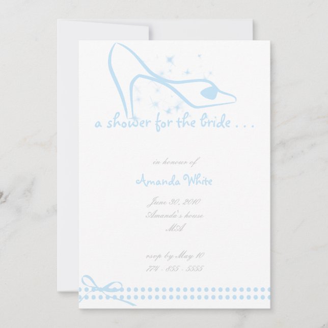 Invitation en verre de Fête de la mariée de (Devant)