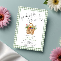 Invitation en vichy Fresh off the Market Script Fête des mari