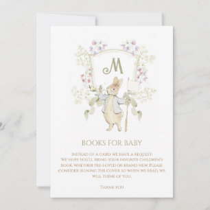 Invitation en vichy Peter le Rabbit Baby shower Demande de ca