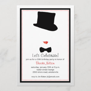Invitation encadrée par cabaret
