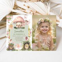 Enchanted Forest Magical Fairy Birthday Photo