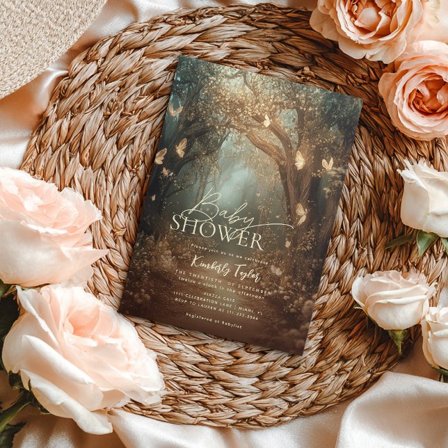 Invitation Enchanted Forest Woodland Storybook Baby Shower (Créateur téléchargé)
