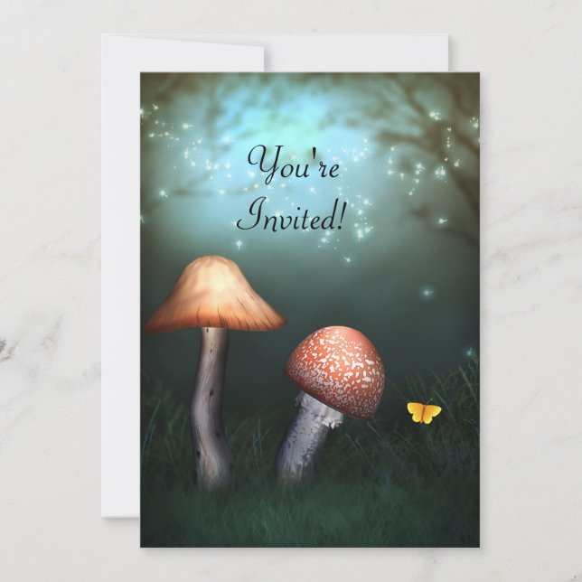 Invitation Enchanted Toadstool Garden Événement (Devant)