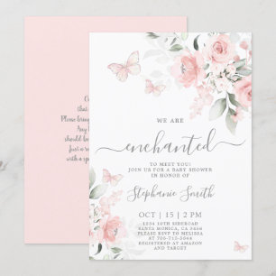 Invitation Enchantée Pour Vous Rencontrer Baby shower Invitat
