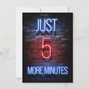 Invitation Encore cinq minutes de jeu