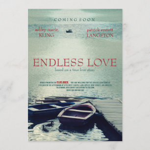 Invitation ENDLESS LOVE, affiche style film