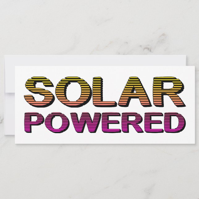 Invitation énergie solaire (Devant)