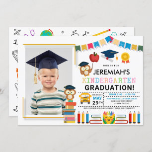 Invitation Enfant - jardin d'enfants - photo - demande de dip