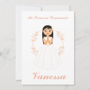 Invitation Enfant Première Communion avec Ébarbe