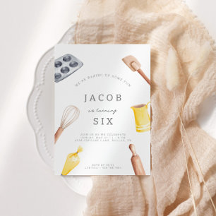 Invitation Enfants à la cuisine Anniversaire Bash Invitatio