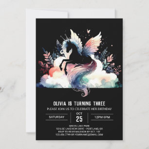 Invitation Enfants Cheval adorable Anniversaire