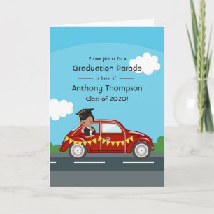 Invitation Enfants Conduite par un garçon Graduation Party Ph