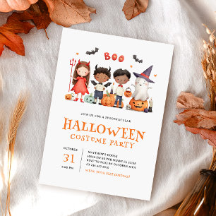 Invitation Enfants Costume d'Halloween Enfants