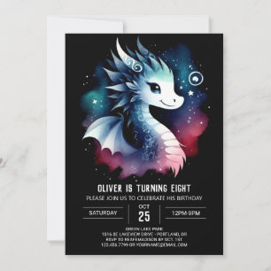 Invitation Enfants d'anniversaire de dragon simple