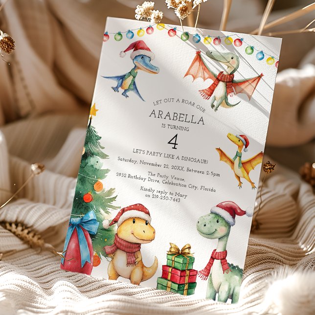 Invitation Enfants Dinosaur fête d'anniversaire (Créateur téléchargé)