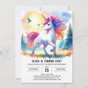 Invitation Enfants Élégants Anniversaire du Cheval